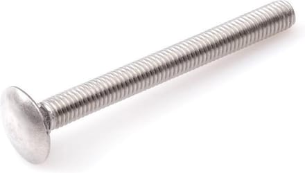 Slotbout - M8 x 55 mm - DIN603 - RVS (50 stuks)