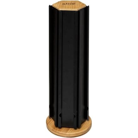 5Five Koffie cup/capsule houder/dispenser - hout/metaal - zwart - 60 cups - houder/standaard