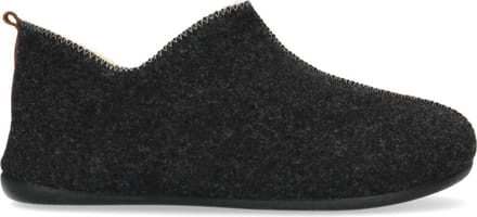 Manfield - Heren - Donkergrijze pantoffels - Maat 41