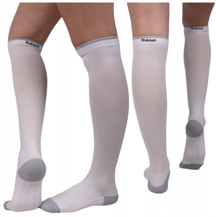 FIT4MED Compressiekousen - Ondersteunend - Uniseks - Grijs/Wit