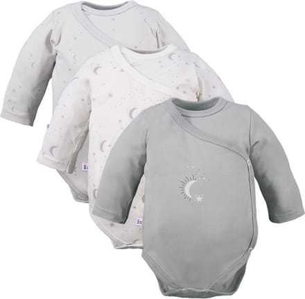 Eevi - Rompertjes - Basic Ecru - Set van 3 - Maat 56 - 0 t/m 2 maanden