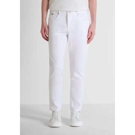 jeans slim fit man cream