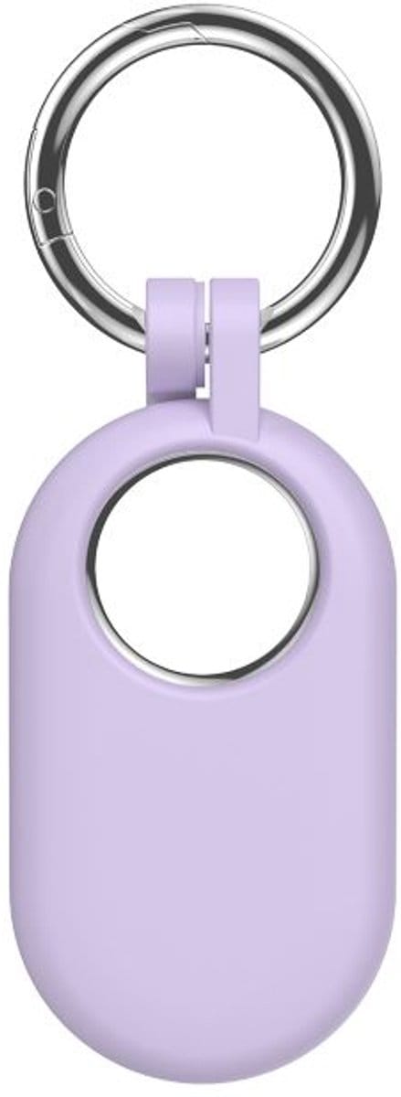Sleutelhanger geschikt voor Samsung SmartTag 2- Siliconen - Paars - CHPN