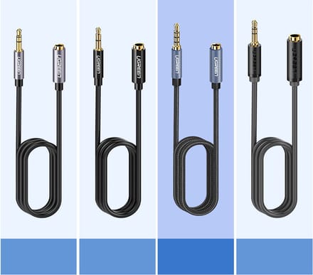 Ugreen Serie - Kabel Adapter - 3.5mm Mini Jack - 0.5m - Blauw