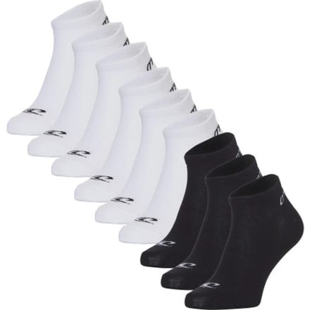 O'Neill Heren / Dames Sneakersokken 9-Pack Wit/Zwart - Maat 43-46