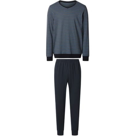 ESMARA MEN Heren pyjama (Marineblauw, M)