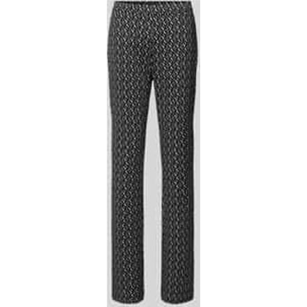 Bootcut stoffen broek met elastische band, model 'MACY'