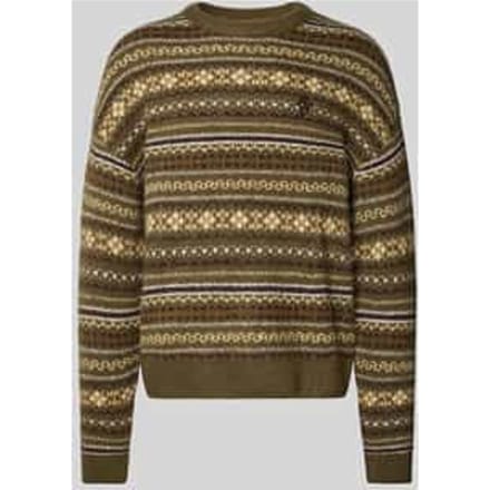 Regular fit pullover met wol in gebreide look