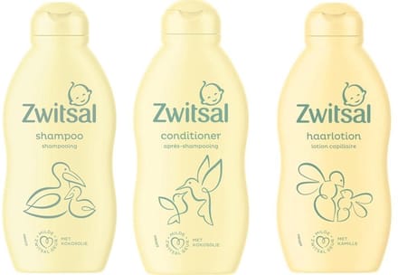 Zwitsal Haarverzorgingspakket - Shampoo / Conditioner / Haarlotion