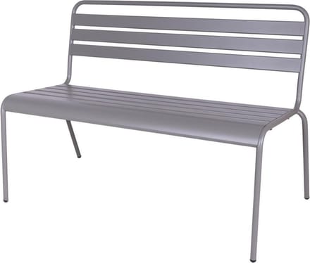 MaximaVida metalen tuinbank Max 120 cm muisgrijs