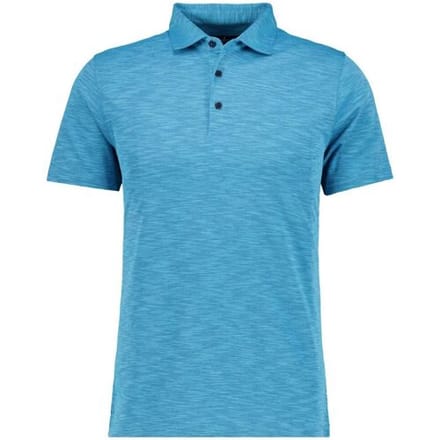 Ragman Polo Soft Knit Flame Design Easy Care Water Blue / male