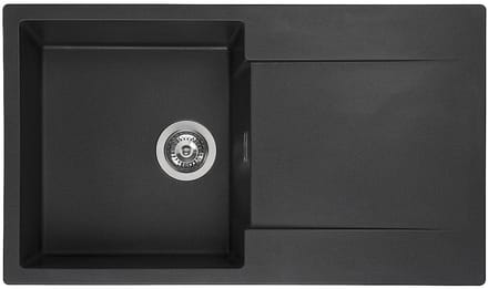 Reginox Amsterdam 10 spoelbak 86x50cm Black Silvery R30929