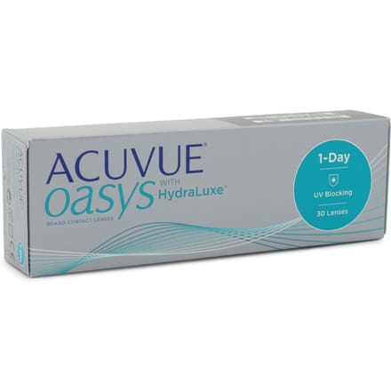 -1.00 - ACUVUE® OASYS 1-Day WITH HYDRALUXE - 30 pack - Daglenzen - BC 8.50 - Contactlenzen