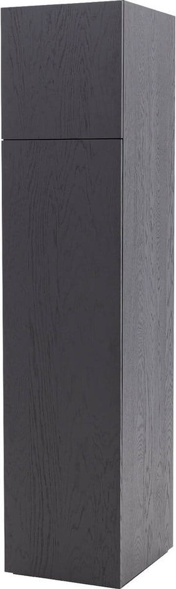 Goossens Kast Systeem Malaga, Module 2 Links (naad Boven) 2x Draaideur - Hout Zwart