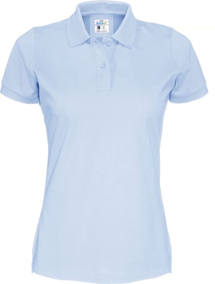 Cottover POLO PIQUE LADY - GOTS GECERTIFICEERD 141005 - Lichtblauw - M