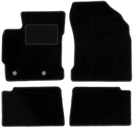 Zwarte veloursmatten voor: Toyota Corolla XI E16 hatchback, sedan (2013-2019)