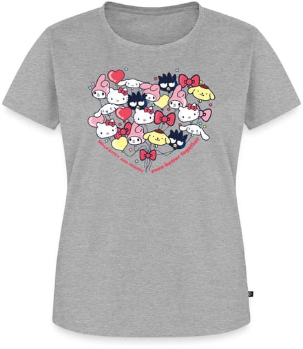 Hello Kitty En Vrienden Ballonnen In Hartvorm Premium T Shirt Dames