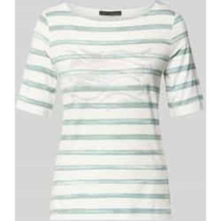 T-shirt van mix van viscose en elastaan met siersteentjes