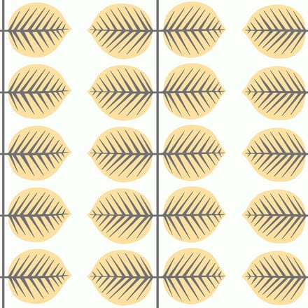 Boråstapeter Vliesbehang 6244 - Scandinavian Designers Mini - Modern Geel - 53cm x 10.05m
