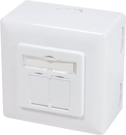 Danicom CAT5e UTP / STP opbouwdoos - wit