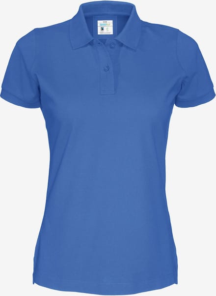 Cottover POLO PIQUE LADY - GOTS GECERTIFICEERD 141005 - Blauw - M