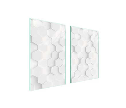 TMK ArtDeko - Snijplank Glas - 65x52 cm - Wit