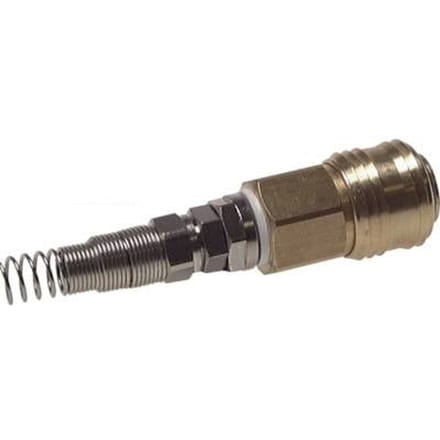 Messing DN 7.2 (Euro) Luchtkoppeling Snelkoppeling 6x8 mm Push-On Buigbescherming Draaibaar - CLS7-NPD-B-6