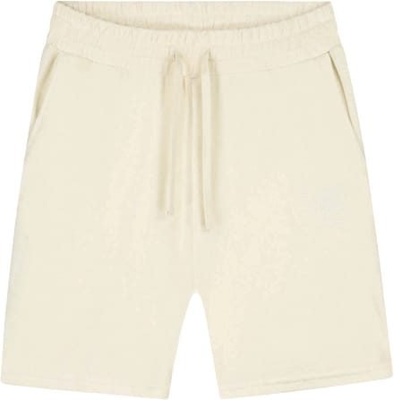 Malelions emblem towelling short in de kleur ecru.
