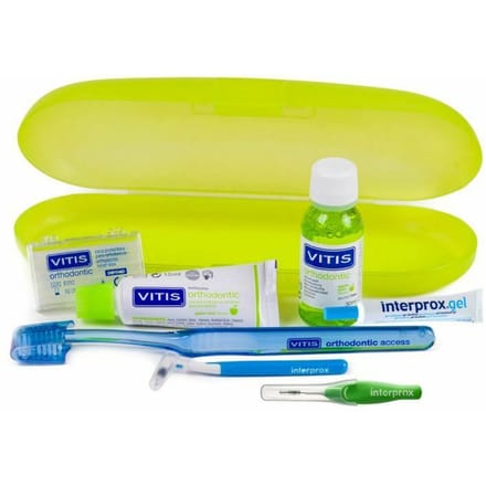 Vitis Orthodontic Kit - Beugelreiniging - Praktische kit - Optimale verzorging