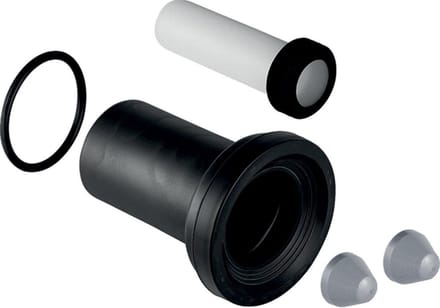 Geberit aansluitgarnituur PE - 18.5cm - 90mm - 10.2cm - afvoer - toevoer