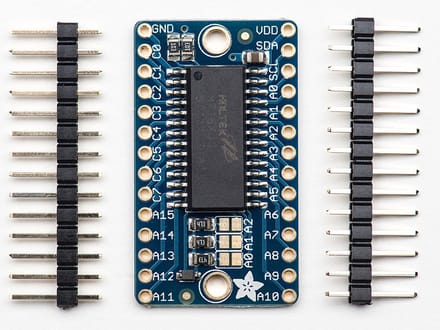 LED Matrix Driver 16x8 Backpack -HT16K33 Breakout van Adafruit 1427
