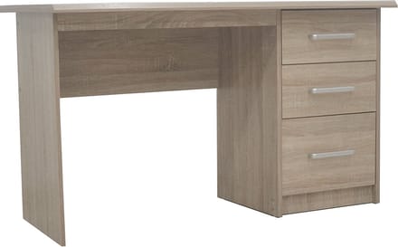 Bureau Rinke Sonoma - MDF - 121x60cm - Met opbergruimte - Hoogte 75 cm - Met lades