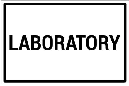 Laboratory bord | gecoat dibond materiaal | 30 x 20 cm