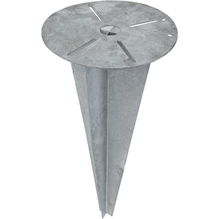 Grond Bevestiging Spike 26cm Basisplaat 55cm Diepte - 5819