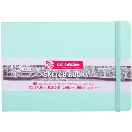 Talens Art Creation schetsblok 21x14,8cm - 80 vellen - turkoois
