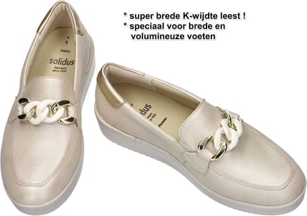 Solidus -Dames - off-white/ecru/parel - ballerina's & mocassins - maat 36.5