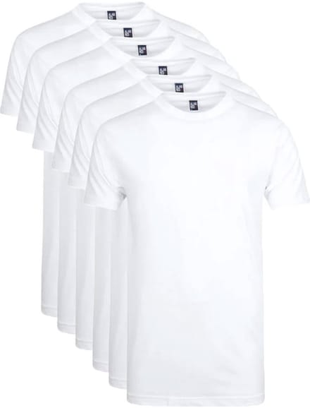 Alan Red Virginia actie T-shirts 6-pack wit