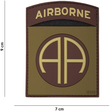 101 Inc Embleem 3D Pvc Airborne 82Nd Groen  Bruin