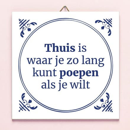 Tegeltje Poepen van Ditverzinjeniet