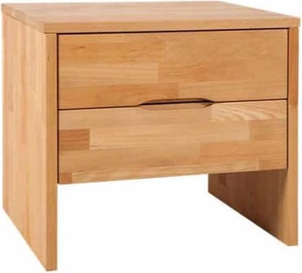 Bed Box Wonen Hoog Nachtkastje Basic beuken Natuur gelakt