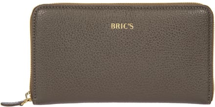 BRIC'S Leren portemonnee Gondola Verbena Wallet Swamp Taupe
