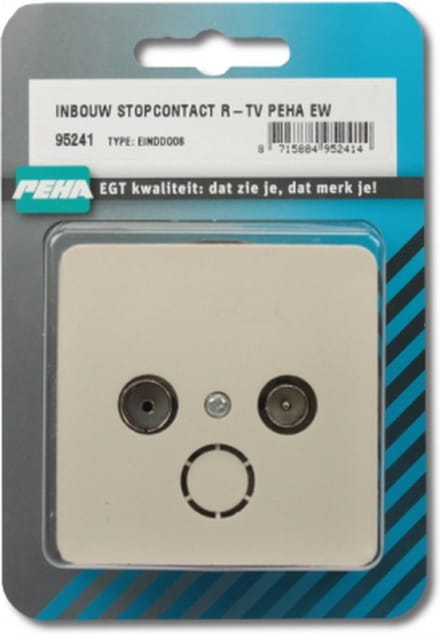 INBOUW STOPCONTACT R-TV PEHA EW