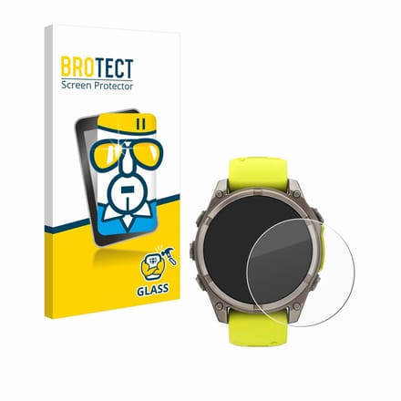 BROTECT - Glas Screenprotector voor Garmin Fenix 8 Solar (47 mm) - Gehard Beschermglas 9H