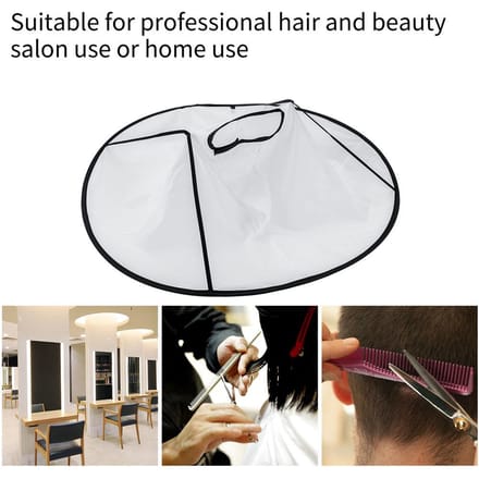 Volwassen Kapper Haarknip Paraplu Cape Kapsalon Schort Kapsel Kapper Mantel Wit wit