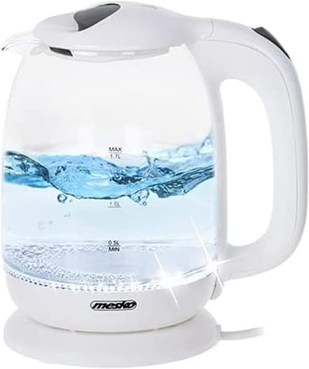 Glazen Waterkoker 1.7 Liter met 2200W Vermogen - LED Verlichting