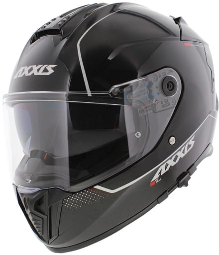 Axxis Hawk SV Integraal helm solid glans zwart