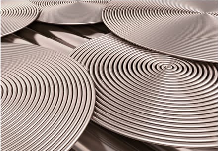 Fotobehang - Copper Spirals.