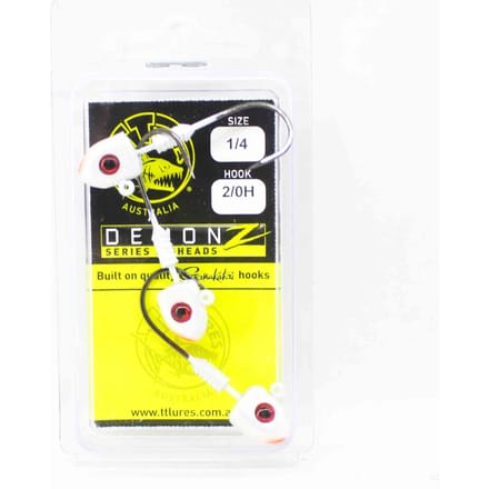 Tackle Tactics TT Demonz Jig Head 1/4oz 2/0H 3/pack Parel (7044) black