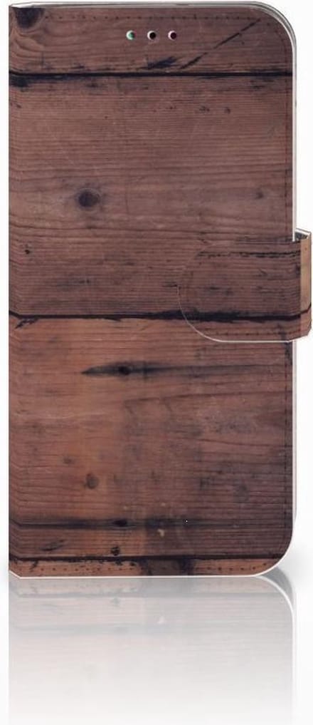 Samsung Galaxy A40 Book Style Case Old Wood