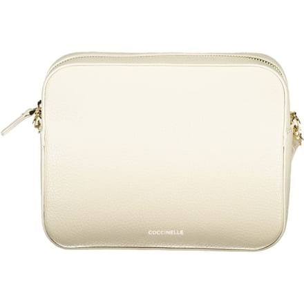 COCCINELLE Leren schoudertas Tebe Crossover Bag Pearl crème